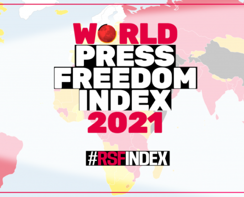 RSF World Press Freedom Index 2021 map