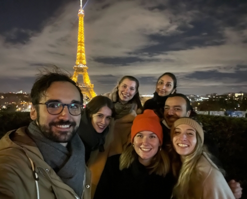 The German and French team in Paris